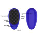 Hair Smoth Comb Electric Cordless Therapy Red Blue LED Hair Growth Comb Scalp
