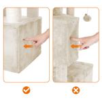 Slim Cardboard Songmics Cat Tree Toys XXL Plush Perch Reliable Corrosion
