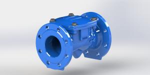 China Water Swing Flex Check Valve For Pressure Rating PN10 With Flange Connection factory
