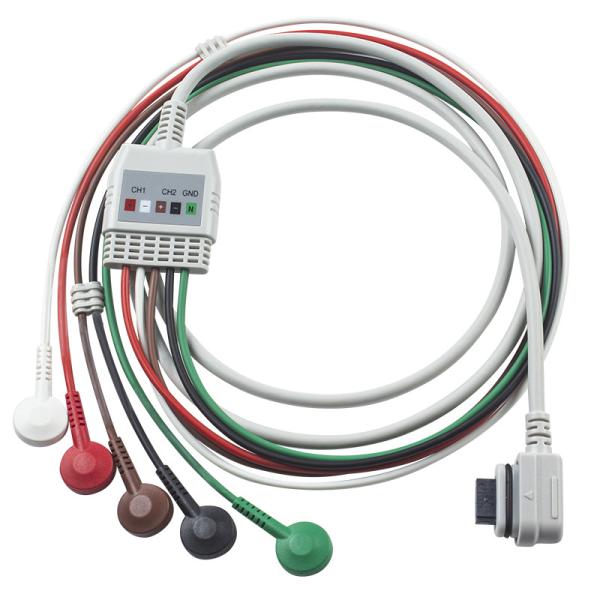 ECG Cable 5Lead Holter GE Seer ECG 2008594-001 Cable Compatible for GE SEER