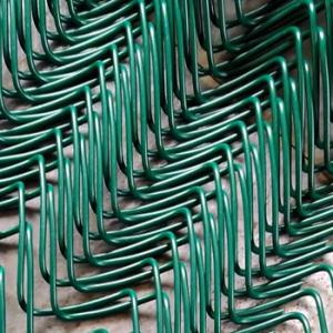 China Galvanized PVC Coated Metal Frame Heavy Duty Industry Cyclone Wire Nature Chain Link Fence factory