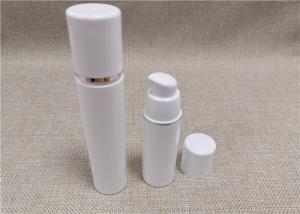 China Airelss Acrylic Lotion Bottle Pure White Color No Dip Tube 30 / 50 / 80Ml factory