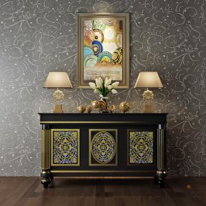China New Arrival Modern Eco-friendly Removable Plant Fiber Particle Wallpaper factory