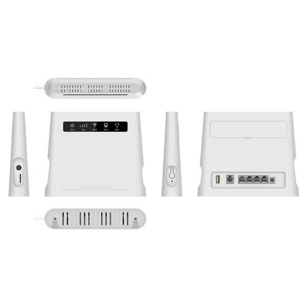 300Mbps CPE Lte Outdoor With SIM Card Slot WiFi CAT4 FDD VPN Plug And Play 5dBi