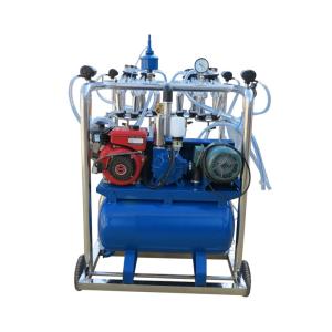 HL-JN03A 4 Bucket Portable Milking Machine with Diesel Engine and Electric Motor