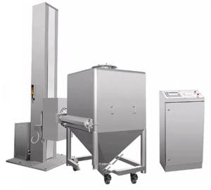 China 20rpm Powder Mixer IBC Post Bin Blender Single Column Lifting System Equipment factory