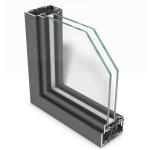 Modern Furniture Aluminum Glass Profile For Wardrobes Kitchen Cabinet Door Frame
