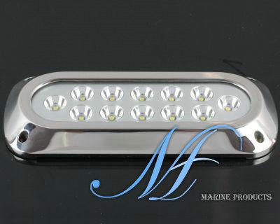 12X5W boat transom underwater LED light, IP68 stainless steel underwater super