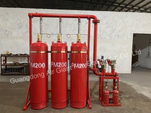 China Enclosed Flooding FM200 Fire Suppression System Without Residue For Museum factory