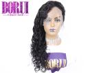 Full And Thick Malaysian Hair Wigs , Pre Plucked Glueless Natural Wave Full Lace