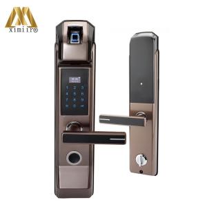 China Metal Casing Fingerprint RFID Door Lock Card And Password Function factory