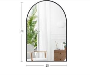 China Customized Aluminum Alloy Bathroom Decorative Wall Hanging Mirror in Large Round Shape factory