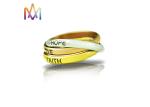 1.5mm Thickness Three Piece Stackable Engraved Rings