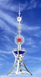 China Decorative Conventional Lightning Arrester , ESE Lightning Rod Tower factory