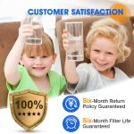 200 Gallon Refrigerator Water Filter Replacement Cartridge for Hassle-Free