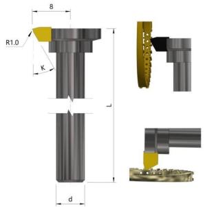 China PCD MCD CVD Irregular Contour Diamond Cutter For Jewelry Production factory