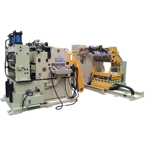 China Automatic Metal Sheet Decoiler Straightening Machine Pneumatic Punching Tool Feeder factory