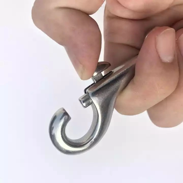 Stainless Steel Double End Bolt Clips 100mm Heavy Duty Snap Hook for Sucba Diving Pet Chain