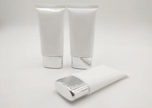 China 50ml 100ml Capacity PE Facial Washing Cosmetic Packaging Tube With Sliver Cap factory