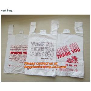 Wholesale Factory Compostable Biodegradable Plastic T-Shirt Bags,Biodegradable