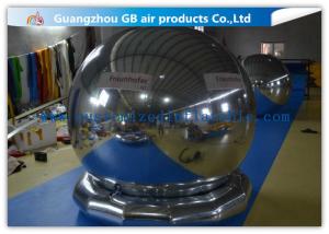 China Popular Inflatable Holiday Decorations Air Mirror Ball With Bottom For Advertising factory