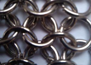 China Stainless Steel Wire Mesh Screen Lacquer Coating Metal Ring Curtains Decorative Wire Mesh factory