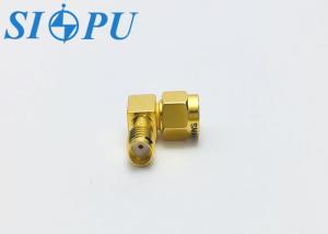 China SMA Male To SMA Female Angled RF Coax Adapter Right Angle Type factory