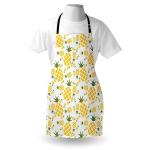Crafting Poly Cotton Aprons Adjustable Neck Size Functional Half Waist Pineapple