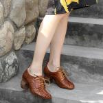 S293 Mid-Heel Women'S Shoes, Leather Fashion Women'S Shoes, Fashionable Summer