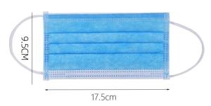 China 3 Ply Earloop Disposable Protective Mask For School Public Transportation factory