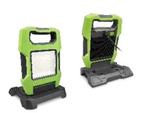 China 40W 220V Portable LED Work Light Stand 4000lm Cordless Rechargeable factory