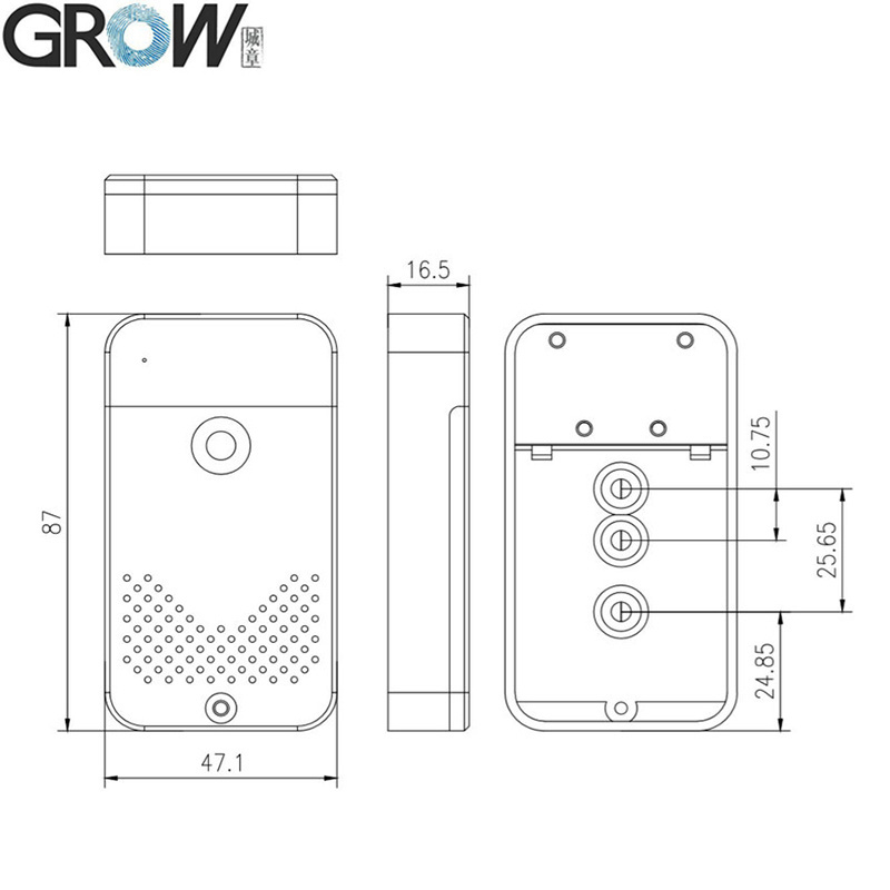 Grow K236-a DC6V 4*AAA Fingerprint Control Board with Battery Case