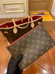 Louis Vuitton Designer Monogram Bag Pink Monogram Canvas Neverfull Mm Italian A