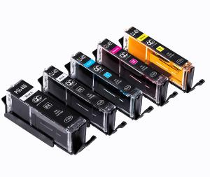 China Black Canon Pixma Ink Cartridges PGI450 CLI451 With Edible Ink Made In Italy factory