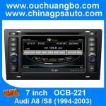 Ouchuangbo S100 Head Unit Car Radio Player Stereo for Audi A8 /S8 1994-2003 HD