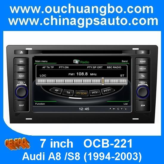 Ouchuangbo S100 Head Unit Car Radio Player Stereo for Audi A8 /S8 1994-2003 HD