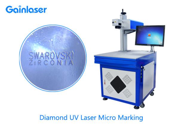 0.01mm High Precision Jewellery Laser Marking Machine for Diamond , Jade , Gold