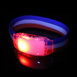 China Multi-Color LED Bracelet with 3 Silicon BeltsFor Concert, Carnivals, Sporting Events, Party, Night Club factory