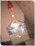 4 Inch Pig Hair Painting Brush For Funiture Painting , 51MM - 70MM Hair Length