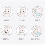 Blank White Polyester Sublimation Baby Burp Cloth