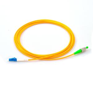 China FC/APC to LC/UPC Fiber Optic Patch Cord simplex LSZH cable jacket factory