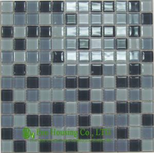 China 30cm*30cm Glass Crystal Mosaic Tile For home decoration,China Glass mosaic tile Factory factory