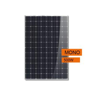 China High Efficiency Black Mono celll 500W Solar Panel Digital Glass With CE RoHS Approved factory