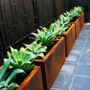 China Suppliers Flower Planter Garden Decorative Metal Flower Pots factory