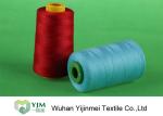 100% Polyester Heavy Duty Sewing Thread / Polyester Knitting Yarn Ring Spinning