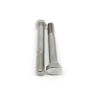 China ISO 4014 Wind Energy Fasteners SS316 Hex Head Cap Screws Partially Threaded Bolt factory