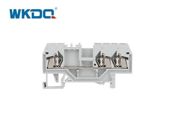 280-681 Spring Type Terminal Block 24A Rated Current Brass Screw Metal Easily