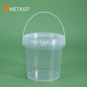 China 1L Round Plastic Tub for Packaging Honey Candy Chocolate Lollipop Jam Butter Ice Cream Cookie Bucket factory