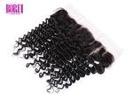 100% Virgin Brazilian Deep Wave , Frontal Lace Closure Free Part Environmentally