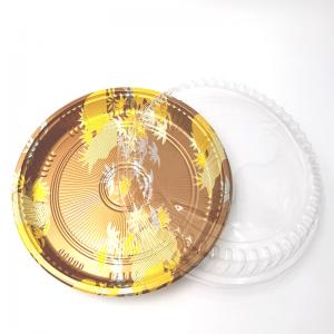 China Disposable PS Plastic Sushi Tray With Transparent Lid factory